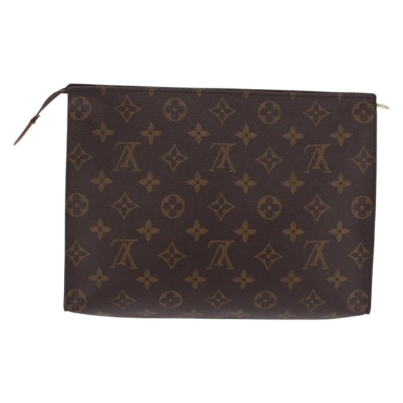 LOUIS VUITTON Monogram Poche Toilette 26 Pouch M47542 LV Auth 201299