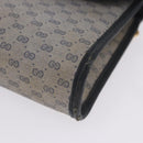 GUCCI Micro GG Shoulder Bag PVC Leather Navy Gold Tone 004 098 0670 Auth 201300-15