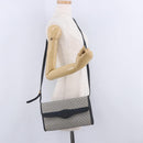 GUCCI Micro GG Shoulder Bag PVC Leather Navy Gold Tone 004 098 0670 Auth 201300-27