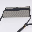 GUCCI Micro GG Shoulder Bag PVC Leather Navy Gold Tone 004 098 0670 Auth 201300-7
