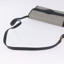 GUCCI Micro GG Shoulder Bag PVC Leather Navy Gold Tone 004 098 0670 Auth 201300-8