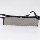 GUCCI Micro GG Shoulder Bag PVC Leather Navy Gold Tone 004 098 0670 Auth 201300-5