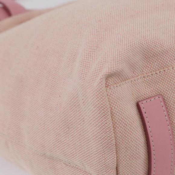 PRADA PRADA Sports Tote Bag Canvas Pink Auth 201301
