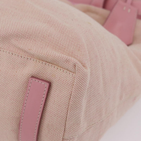 PRADA PRADA Sports Tote Bag Canvas Pink Auth 201301