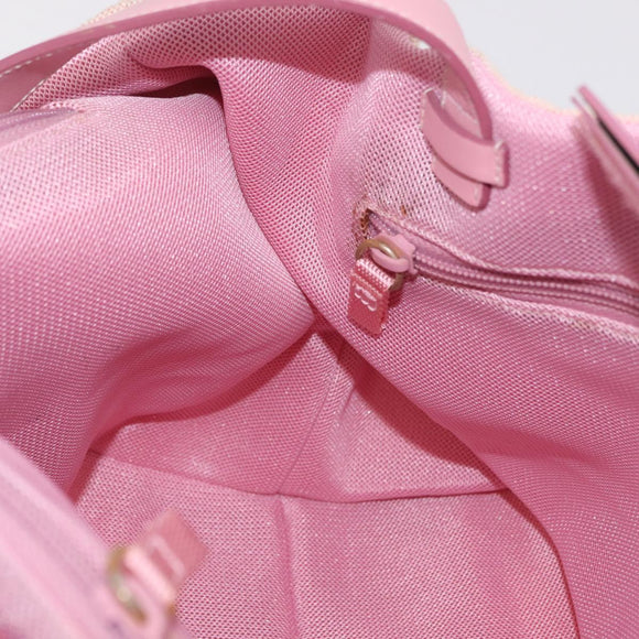 PRADA PRADA Sports Tote Bag Canvas Pink Auth 201301