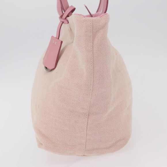 PRADA PRADA Sports Tote Bag Canvas Pink Auth 201301