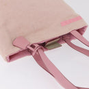 PRADA PRADA Sports Tote Bag Canvas Pink Auth 201301-14