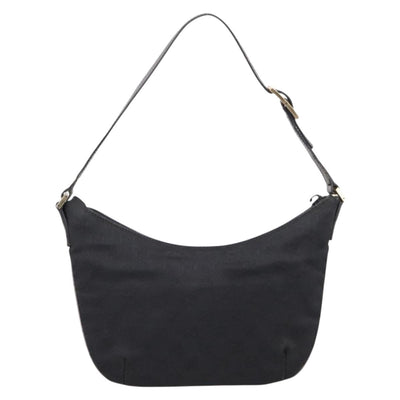 GUCCI GG Canvas Hand Bag Black Gold Tone 005 0813 Auth 201302 - 0