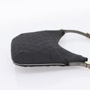 GUCCI GG Canvas Hand Bag Black Gold Tone 005 0813 Auth 201302-4