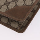 GUCCI GG Supreme Clutch Bag PVC Beige Gold Tone 89 01 029 Auth 201303-16