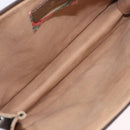 GUCCI GG Supreme Clutch Bag PVC Beige Gold Tone 89 01 029 Auth 201303-11