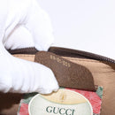 GUCCI GG Supreme Clutch Bag PVC Beige Gold Tone 89 01 029 Auth 201303-12