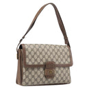 GUCCI GG Supreme Shoulder Bag PVC Beige Gold Tone 1 001 4084 Auth 201306-1