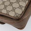 GUCCI GG Supreme Shoulder Bag PVC Beige Gold Tone 1 001 4084 Auth 201306-17