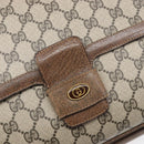 GUCCI GG Supreme Shoulder Bag PVC Beige Gold Tone 1 001 4084 Auth 201306-18