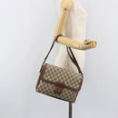GUCCI GG Supreme Shoulder Bag PVC Beige Gold Tone 1 001 4084 Auth 201306-25