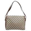 GUCCI GG Supreme Shoulder Bag PVC Beige Gold Tone 1 001 4084 Auth 201306-2