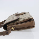 GUCCI GG Supreme Shoulder Bag PVC Beige Gold Tone 1 001 4084 Auth 201306-4