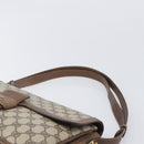 GUCCI GG Supreme Shoulder Bag PVC Beige Gold Tone 1 001 4084 Auth 201306-14