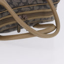 SAINT LAURENT Hand Bag PVC Leather Black Beige Auth 201308-7