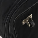 PRADA Boston Bag Nylon Black Silver Auth 201310-16
