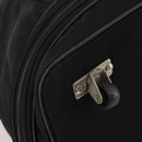 PRADA Boston Bag Nylon Black Silver Auth 201310-18