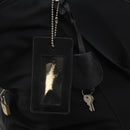 PRADA Boston Bag Nylon Black Silver Auth 201310-20