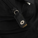 PRADA Boston Bag Nylon Black Silver Auth 201310-22