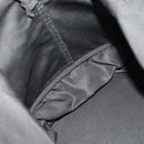 PRADA Boston Bag Nylon Black Silver Auth 201310-24