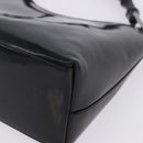 GUCCI Bamboo Hand Bag patent Black Silver 001 1998 Auth 201313-15