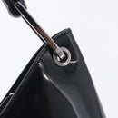GUCCI Bamboo Hand Bag patent Black Silver 001 1998 Auth 201313-17