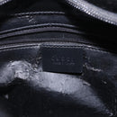 GUCCI Bamboo Hand Bag patent Black Silver 001 1998 Auth 201313-18