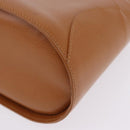 Christian Dior Hand Bag Leather Brown Gold Tone Auth 201316-16