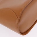 Christian Dior Hand Bag Leather Brown Gold Tone Auth 201316-17