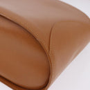 Christian Dior Hand Bag Leather Brown Gold Tone Auth 201316-18