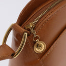 Christian Dior Hand Bag Leather Brown Gold Tone Auth 201316-9