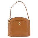 Christian Dior Hand Bag Leather Brown Gold Tone Auth 201316-13