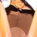 Christian Dior Hand Bag Leather Brown Gold Tone Auth 201316-22