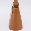 Christian Dior Hand Bag Leather Brown Gold Tone Auth 201316-4