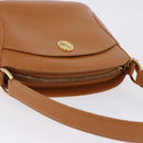 Christian Dior Hand Bag Leather Brown Gold Tone Auth 201316-7
