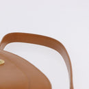 Christian Dior Hand Bag Leather Brown Gold Tone Auth 201316-14
