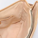 CELINE C Macadam Hand Bag Canvas Beige Gold Tone Auth 201317-17