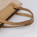 CELINE C Macadam Hand Bag Canvas Beige Gold Tone Auth 201317-7