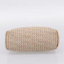 CELINE C Macadam Hand Bag Canvas Beige Gold Tone Auth 201317-9
