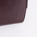 PRADA Tote Bag Leather Wine Red Auth 201318-12