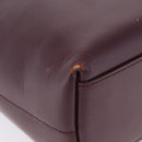 PRADA Tote Bag Leather Wine Red Auth 201318-13