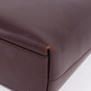 PRADA Tote Bag Leather Wine Red Auth 201318-14