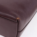 PRADA Tote Bag Leather Wine Red Auth 201318-16