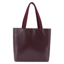 PRADA Tote Bag Leather Wine Red Auth 201318-3