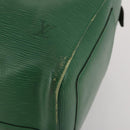 LOUIS VUITTON Epi Keepall 50 Boston Bag Green M42964 LV Auth 201319-9